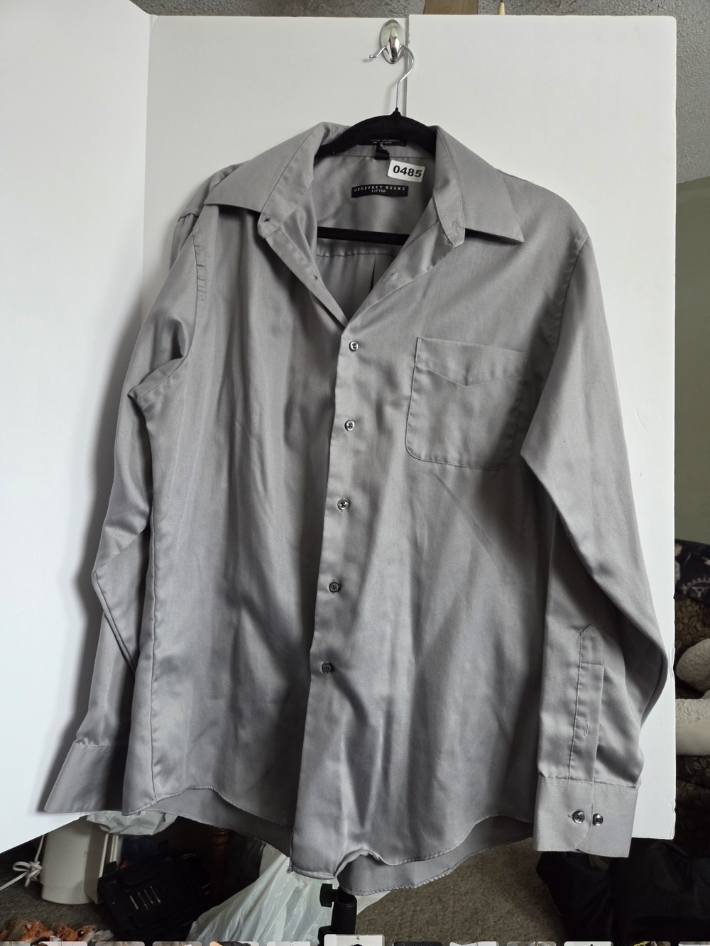Marc Anthony Light Gray Men's Dress Shirt